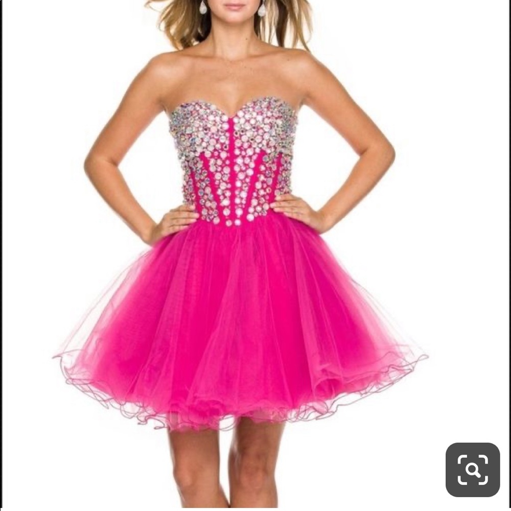 Prom Dance Hot Pink Narianna Sweetheart
